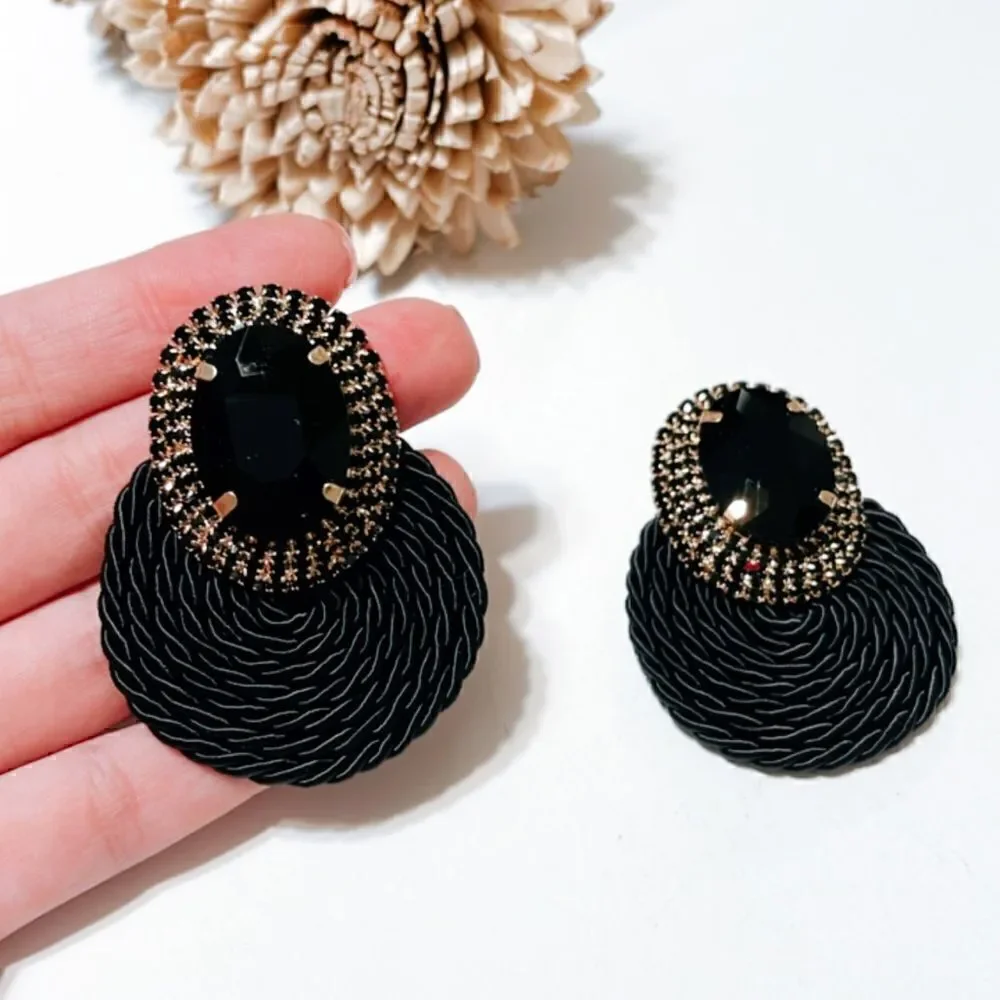 Anthropologie black crystal